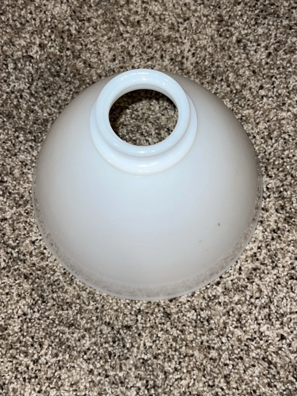 VTG White Milk Glass Cone Accent Lamp Shade